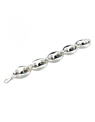 PULSERA PLATA ESLABONES CALABROTE