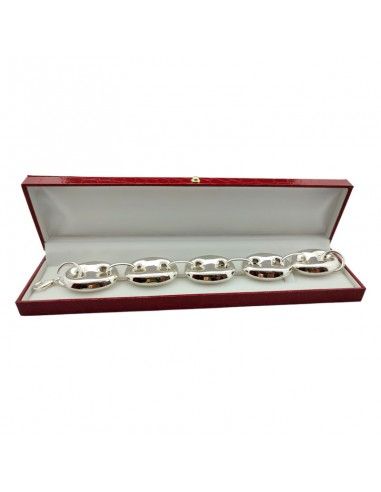 PULSERA PLATA ESLABONES CALABROTE