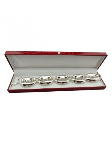 PULSERA PLATA ESLABONES CALABROTE