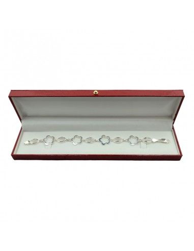 PULSERA FLOR PLATA