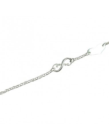 PULSERA INFINITO YOU ME CON CORAZÓN