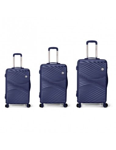 JUEGO DE TRES MALETAS TROLLEY AZUL