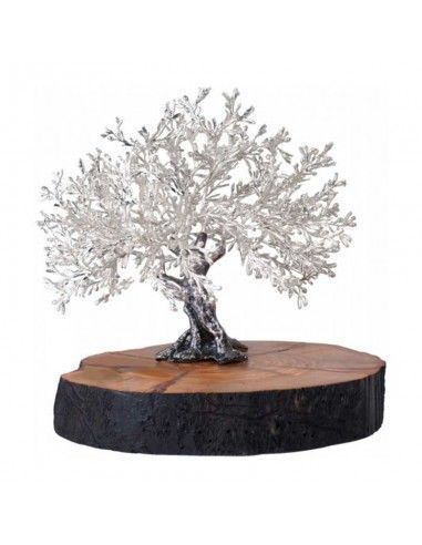 FIGURA OLIVO PLATEADA 14 cm
