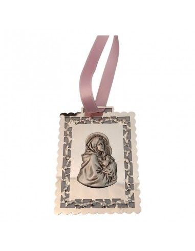 MEDALLON VIRGEN DEL CARMEN ROSA 7.5x5.5