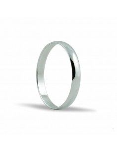 ALIANZA DE PLATA LISA 3 mm