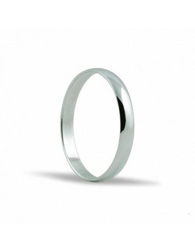 ALIANZA DE PLATA LISA 3 mm