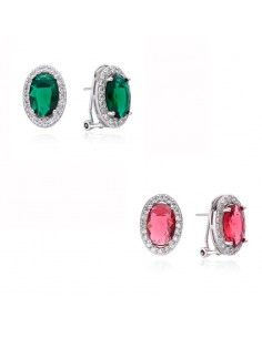 PENDIENTES CON PIEDRAS Y...