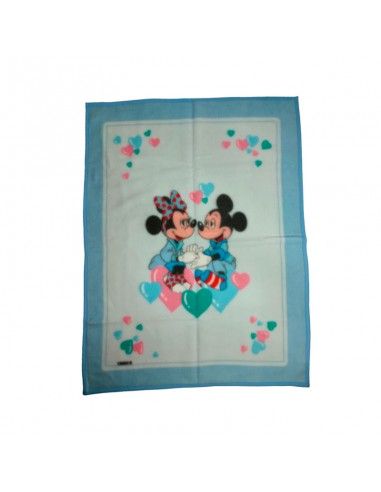 MANTA BEBÉ MICKEY Y MINNIE 142x112