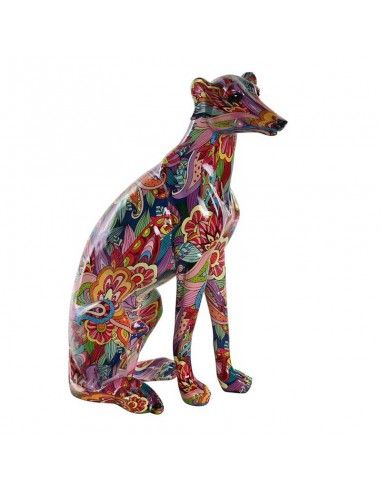 FIGURA GALGO MULTICOLOR 36x25.5