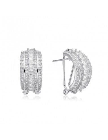 PENDIENTES PLATA CON CIRCONITAS