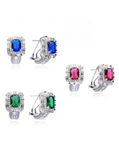 PENDIENTES PIEDRAS COLOR Y...