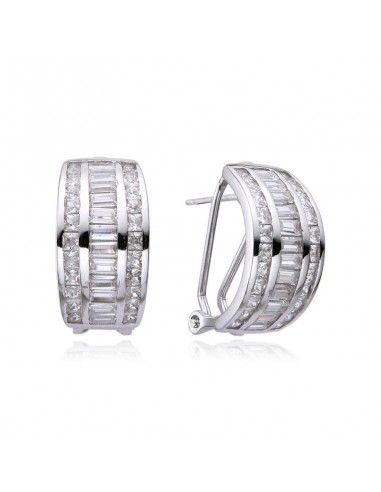 PENDIENTES PLATA CON CIRCONITAS