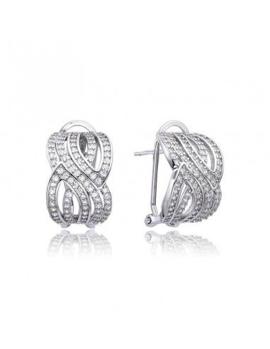 PENDIENTES PLATA ENTRELAZADOS CON...