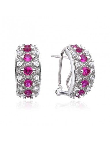 PENDIENTES PIEDRAS COLOR Y CIRCONITAS
