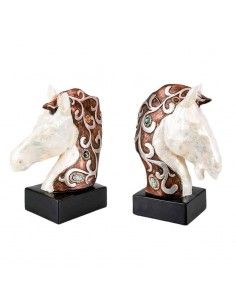FIGURA CABALLO DE NACAR...