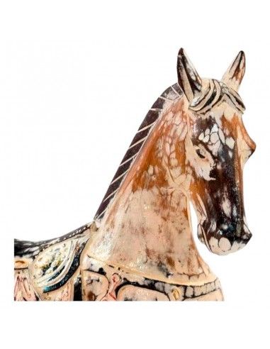 FIGURA CABALLO MADERA 43.5x52