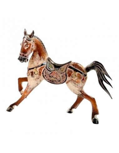 FIGURA CABALLO MADERA 43.5x52