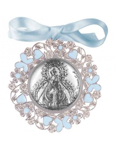 MEDALLON DE CUNA VIRGEN CABEZA 6x6