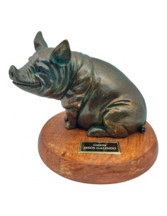 FIGURA TROFEO CERDO 14x18.5