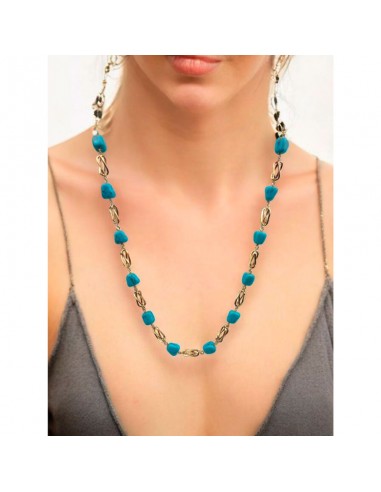 COLLAR JAULAS ORO 18K CON PIEDRAS...