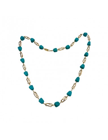COLLAR JAULAS ORO 18K CON PIEDRAS...
