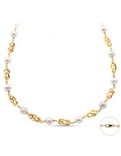 COLLAR JAULAS ORO 18K Y...