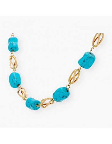 COLLAR JAULAS ORO 18K CON PIEDRAS...