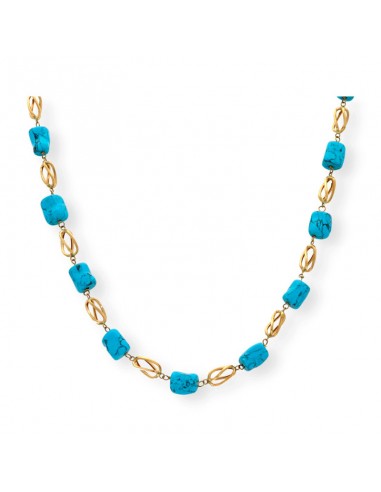 COLLAR JAULAS ORO 18K CON PIEDRAS...