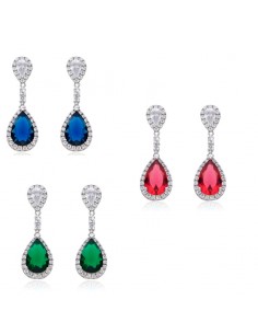 PENDIENTES LARGOS PIEDRAS...