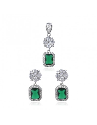 CONJUNTO DE PENDIENTES Y COLGANTE LARGO