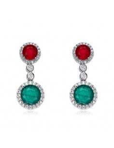 PENDIENTES LARGOS PIEDRA...