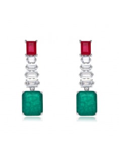 PENDIENTES LARGOS PIEDRA...