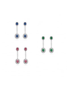 PENDIENTES LARGOS PIEDRAS...