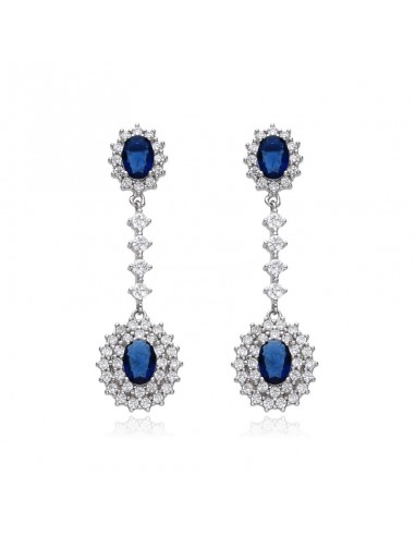 PENDIENTES LARGOS PIEDRAS CON CIRCONITAS