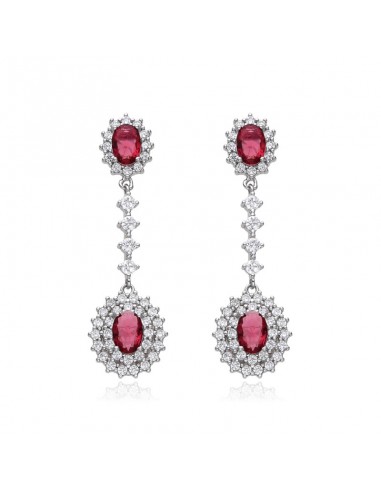PENDIENTES LARGOS PIEDRAS CON CIRCONITAS