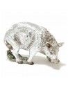 FIGURA JABALI PLATEADO RESINA