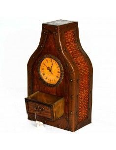 RELOJ DE SOBREMESA RUSTICO