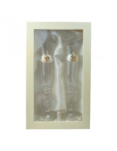 ESTUCHE DOS COPAS CAVA 50 ANIVERSARIO...