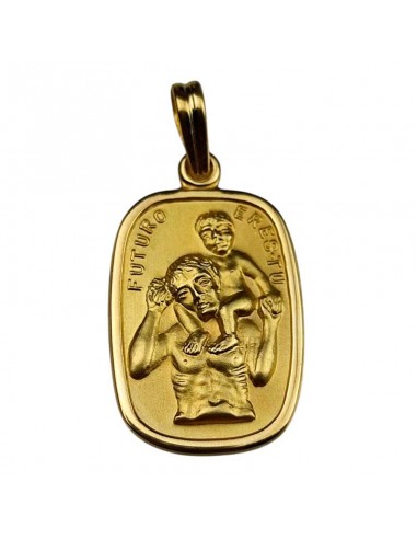 MEDALLA SAN CRISTOBAL ORO 18K