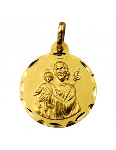 MEDALLA SAN JOSÉ ORO 18K 25x21