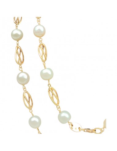 COLLAR JAULAS ORO 18K Y PERLAS...