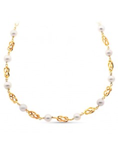 COLLAR JAULAS ORO 18K Y...