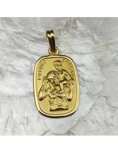 MEDALLA SAN CRISTOBAL ORO 18K