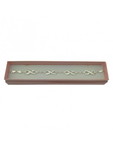 PULSERA INFINITO CON CADENA DE GRANOS...