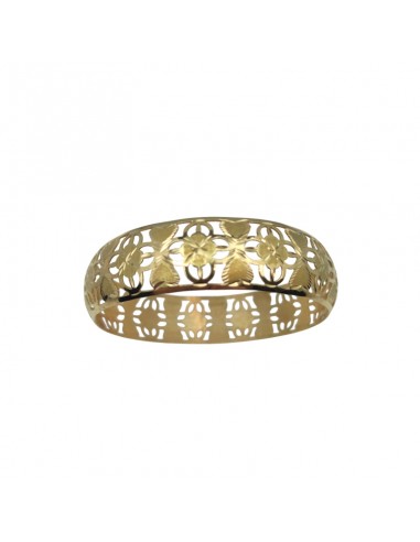 PULSERA MEDIA CAÑA DE ORO 18K CALADA...