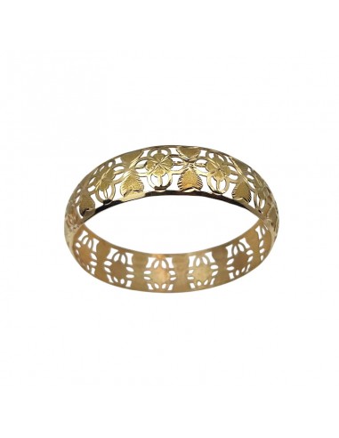 PULSERA MEDIA CAÑA DE ORO 18K CALADA...