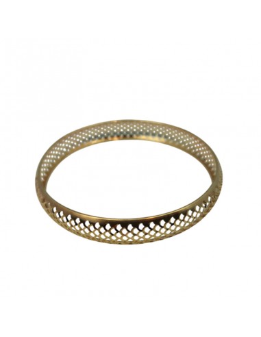 PULSERA MEDIA CAÑA ORO 18K LABRADA