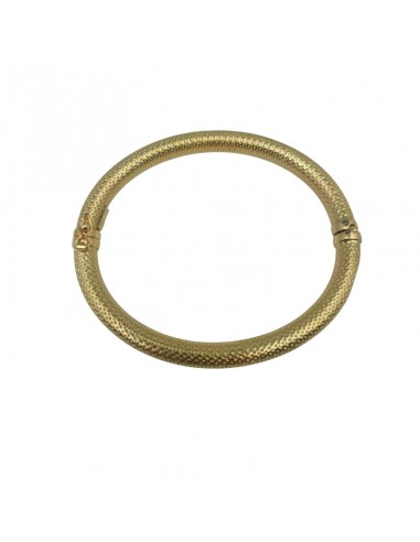 PULSERA RÍGIDA MALLA ORO 18K OVALADA...