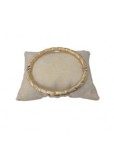 PULSERA RÍGIDA TRENZADA ORO... 2