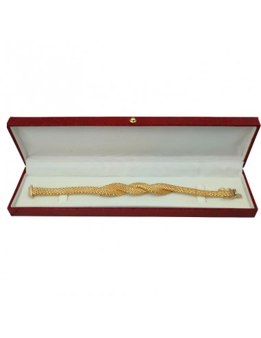 PULSERA MALLA TRENZADA ORO 18K 19.5cm
